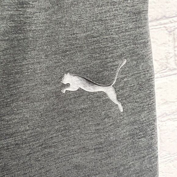 Puma Women's Joggers Charcoal Gray Black Logo Waistband Pockets Stretch Size‎ XL - Picture 7 of 13